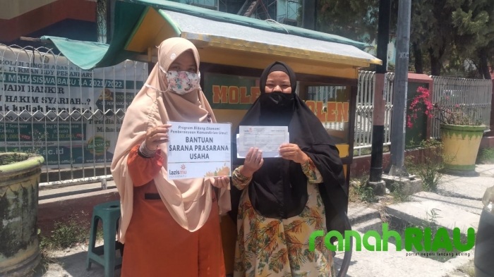 Tebar program Sosial, bantuan Lazismu Kota Pekanbaru untuk Pedagang kurang mampu